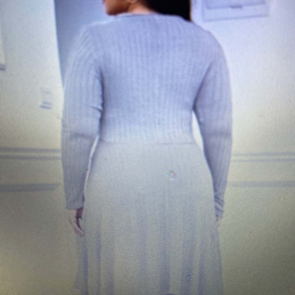 SHEIN plus Asymmetrical Hem Cable Knit Dress